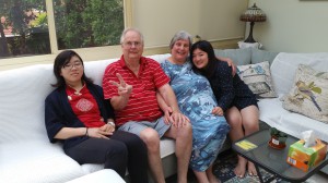 Photo - Haruka with Jiyou & Homestay host James 3Jan2016