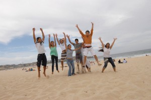 Photo. Stus jamping at Bondi Beach1 (APC)